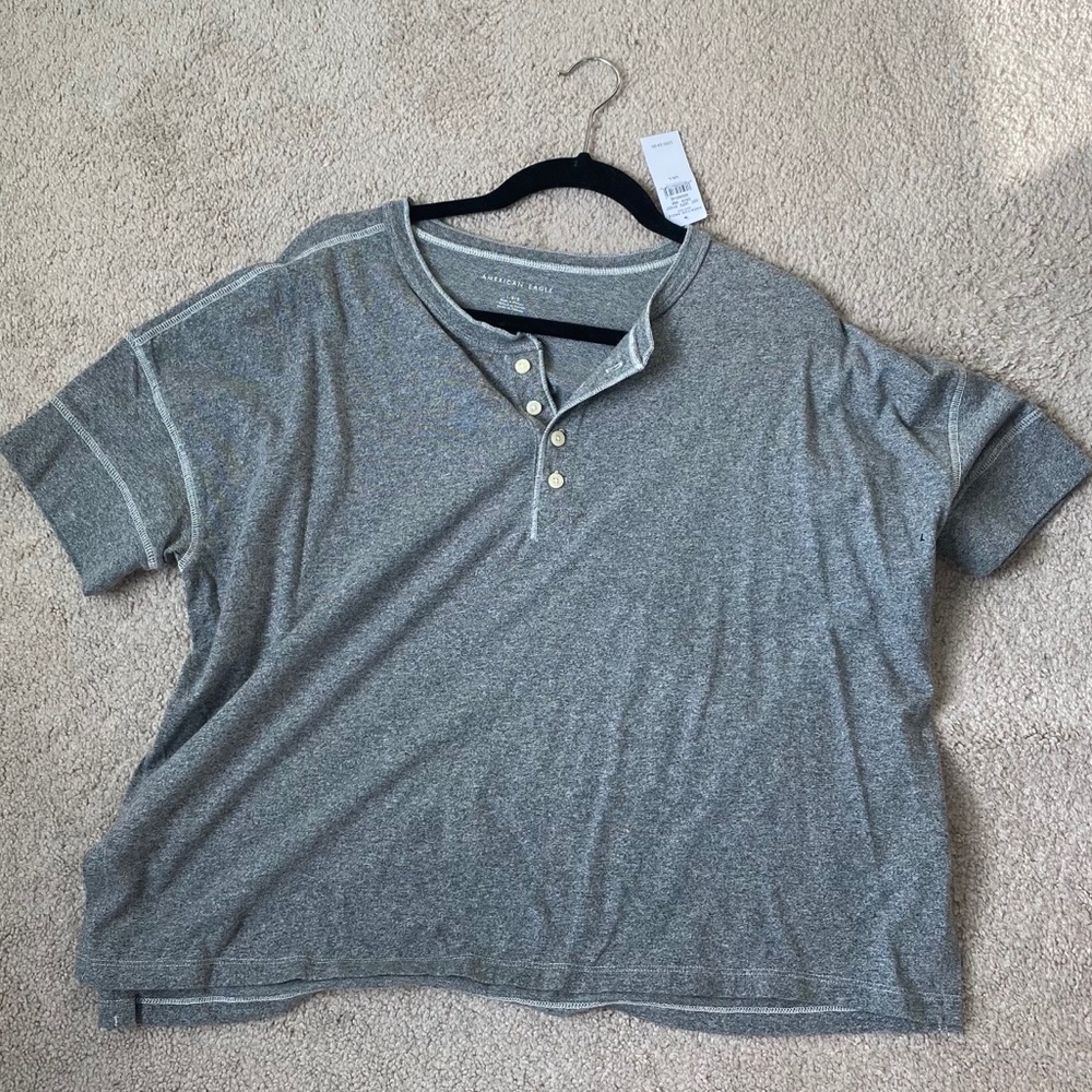 AE Oversized Henley T-shirt